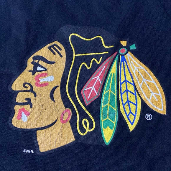 Vintage 100% cotton Chicago Blackhawks Men’s Tee. - Picture 2 of 6